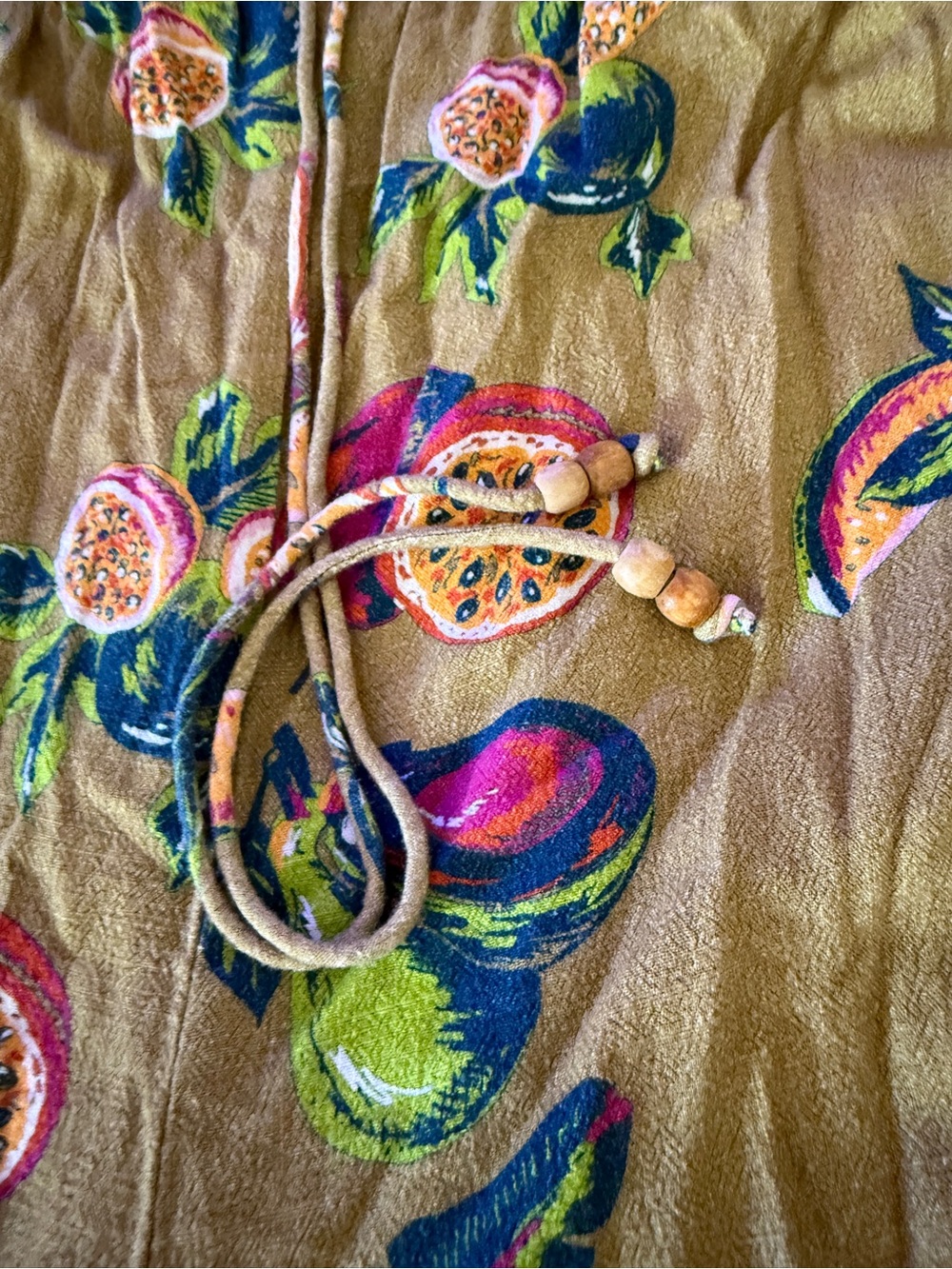 The Odells Strapless Isla Tropical halter Jumpsuit size Medium Linen blend - Picture 11 of 16